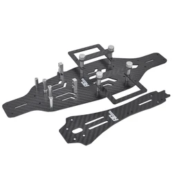 Kit telaio telaio ponte inferiore in carbonio per parti di aggiornamento Tamiya TA03RS 1/10