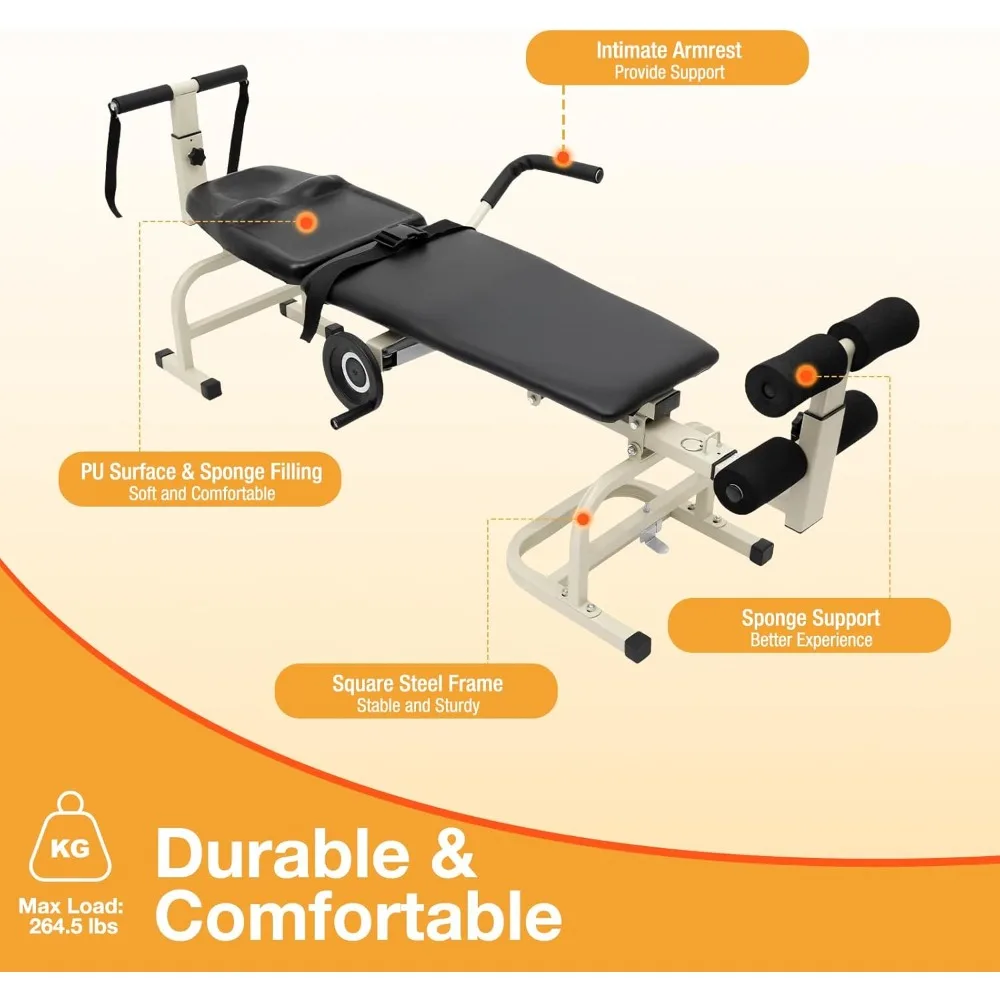 طاولة تدليك قابلة للتعديل لعلاج الجر القطني والعنق الرحم مع ميزات التمدد #3