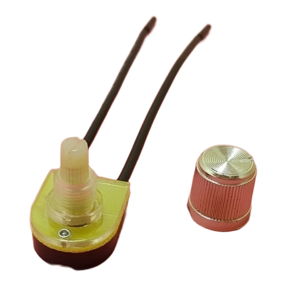 Two Position ON OFF Rotary Switch Set 4pcs with 10cm Line Length for For desk Lamp and Lighting Device Integration