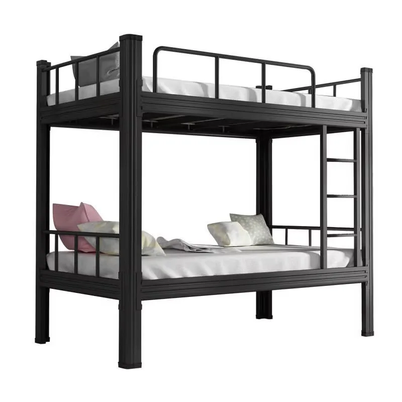 Modern Durable Metal Double-layer Bed Frame for Bedroom-Double-person Version for Students Hotel Use