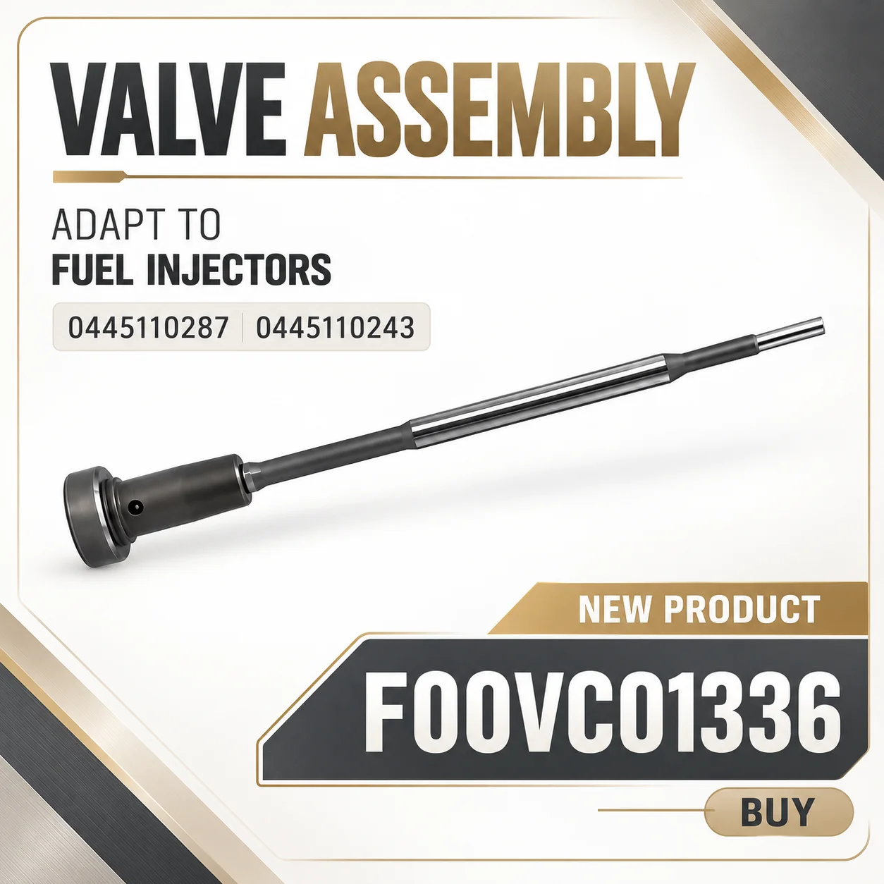 New F00VC01336 Common Rail Valve Assembly,Suitable For Diesel Injector Unit 0445110287 0986435162 0445110213.LI1030