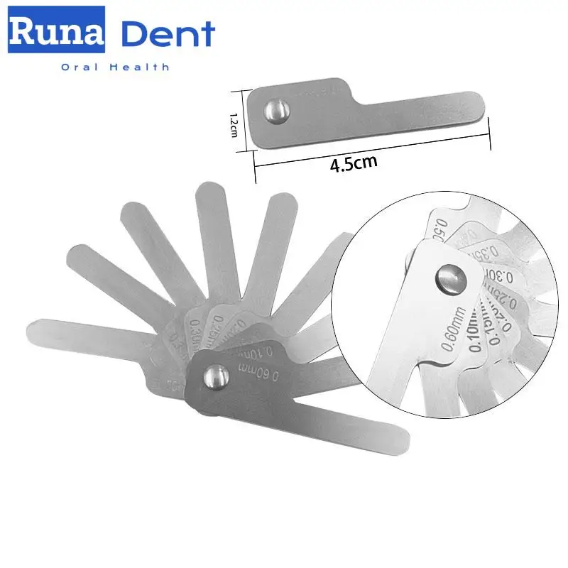 Dental Interproximal Measuring Ruler Measure Tooth Gap Stainless Steel Reciprocating Ipr System Orthodontic Treatment