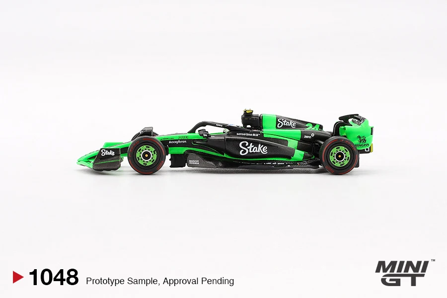 MINIGT 1/64 Kick Sauber C44 #24 #77 Guanyu Zhou Valtteri Bottas 2024 F1 2024 Chinese GP MGT01048-CH MGT01049-CH Kids Toys Boys