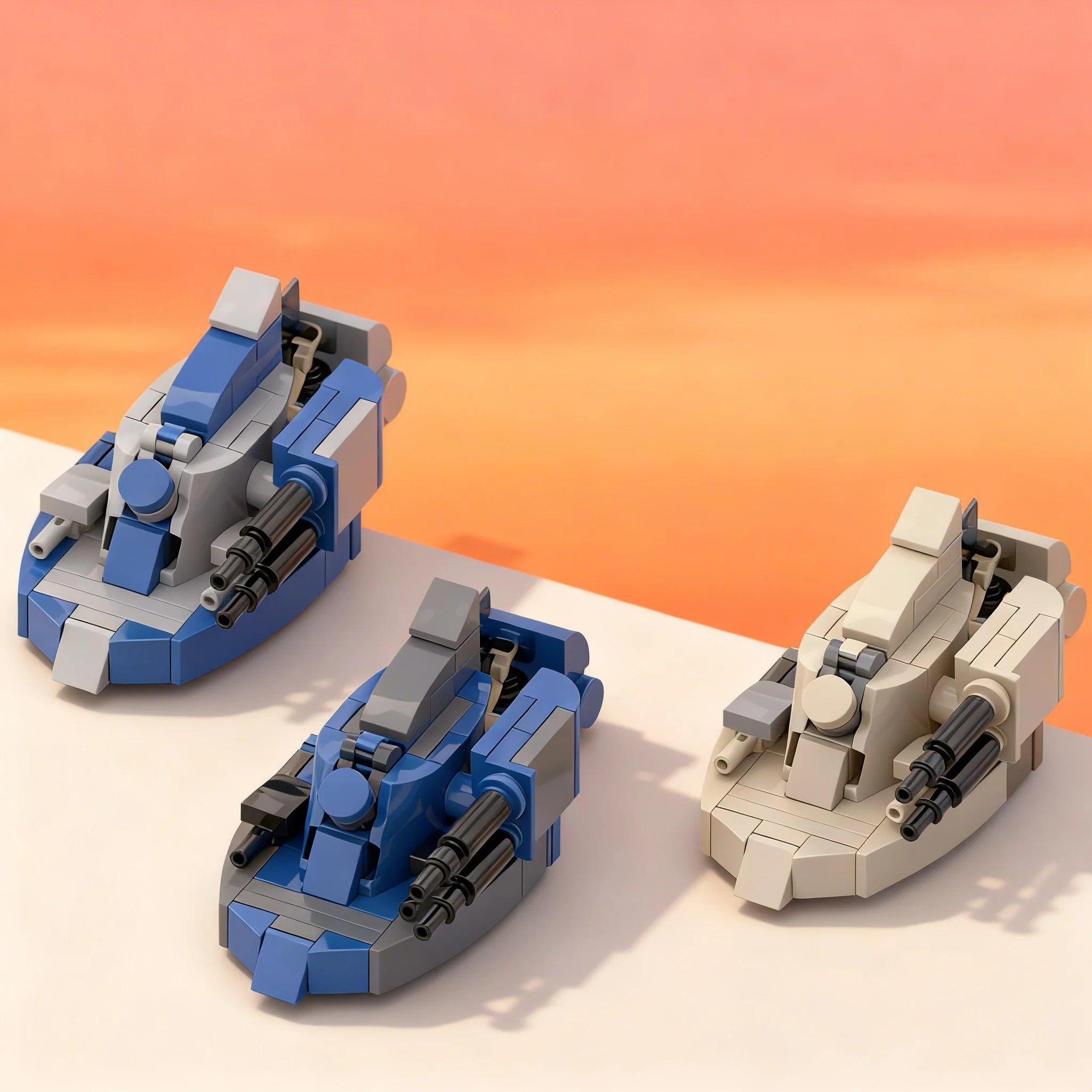 321pcs MOC Star Battle Armored Scout Tank AST Customizable Bundle Model Toys Building Blocks Construction Christmas Gift 3D Idea