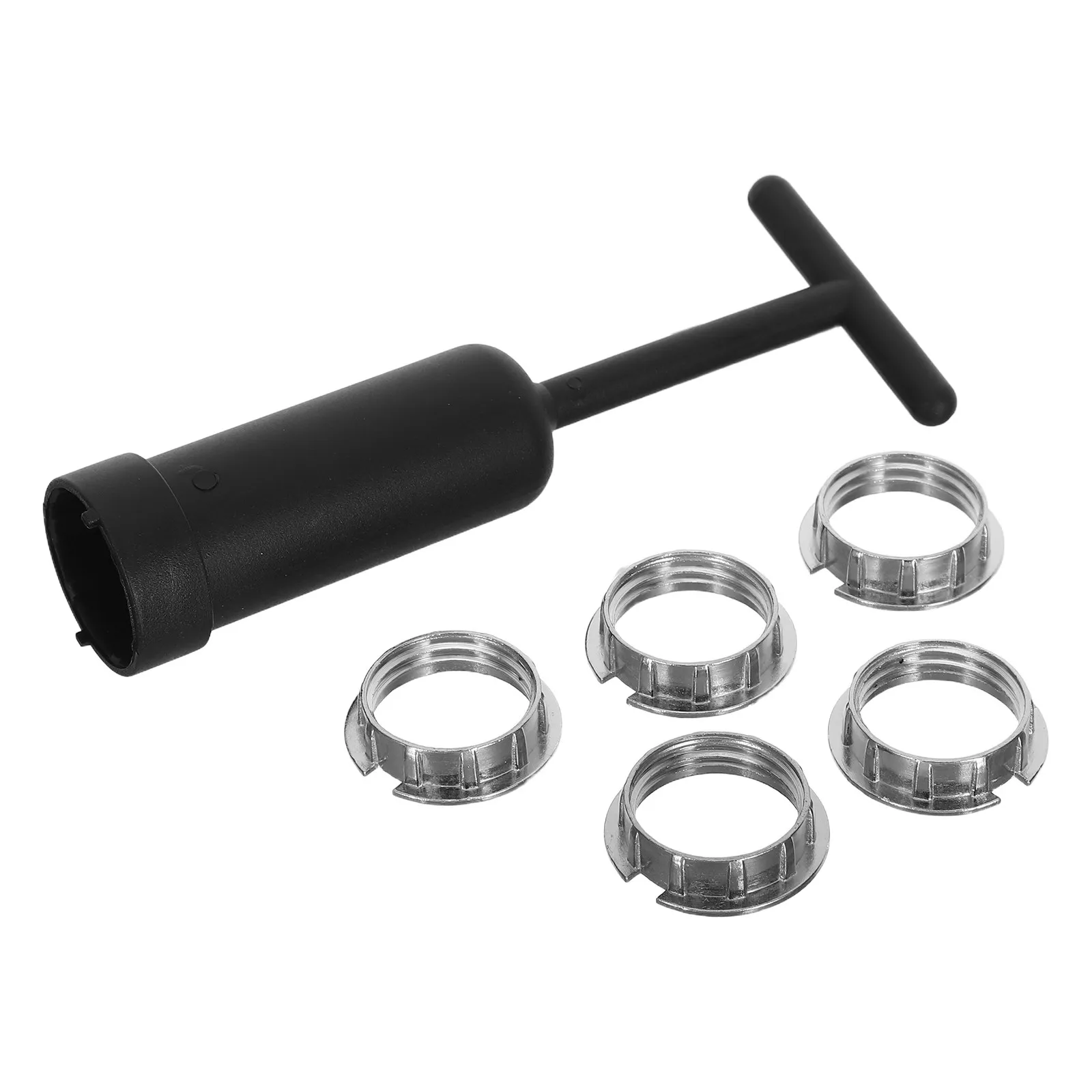 6Pcs Metal G9 Lamp Holder Ring Replacement Kit with Socket Removal Tool for Lamp Shade Repair and Light Fixture Accessories