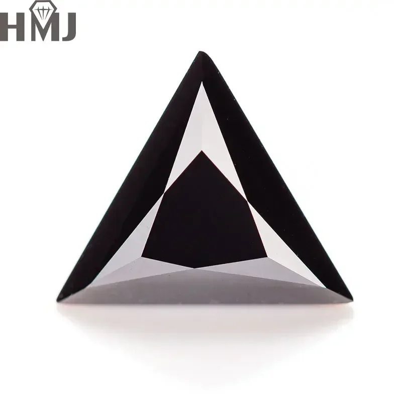 

(Never Fade)Loose Moissanite Stones Triangle Cut Natural Black / Green /Blue Color GRA Certificate Charms for Jewelry Making