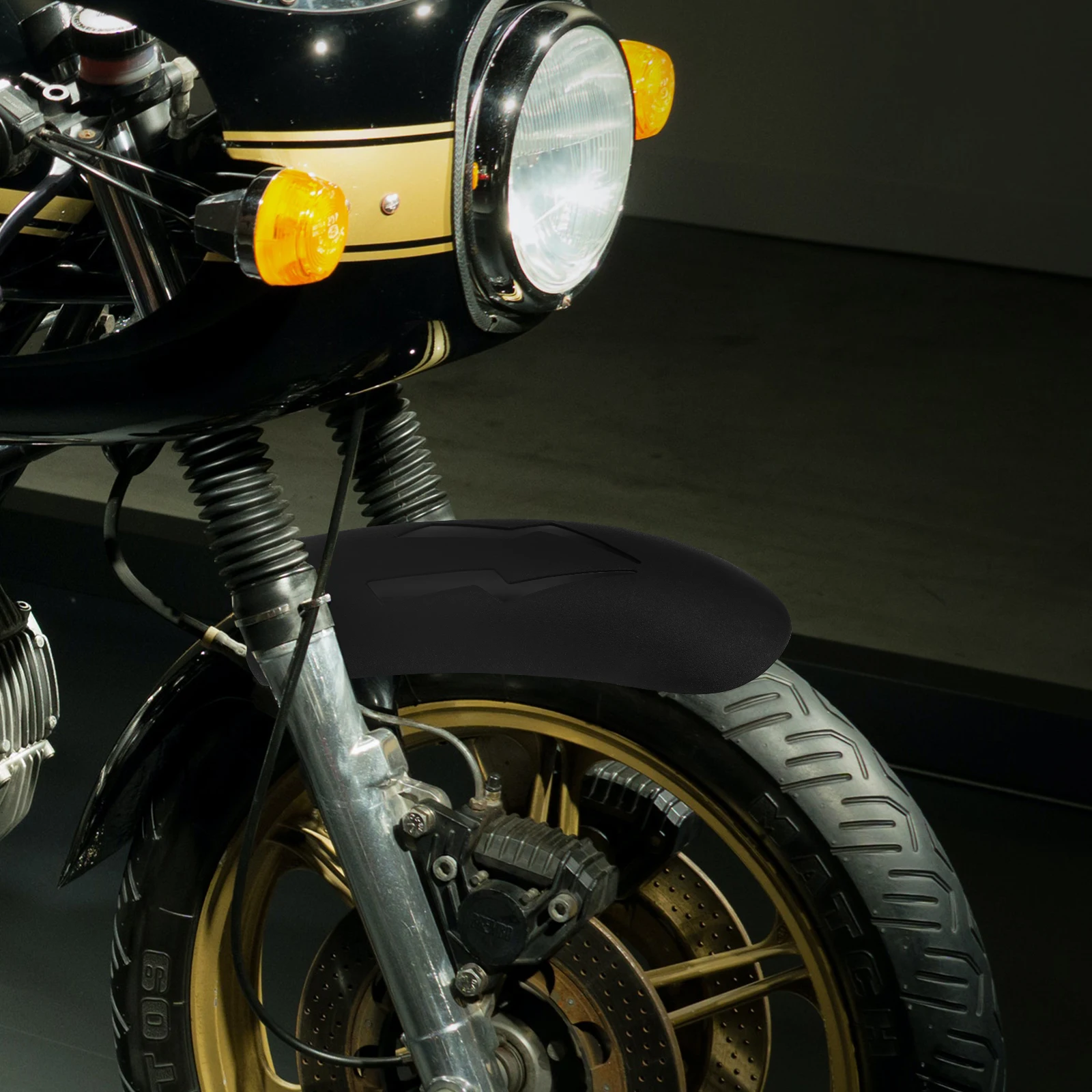 

1pc Front Wheel Mud Guard Lengthened Splashing Guard For Motorcycle Rainy Day Mudguard Durable Pp Material Easy Install No