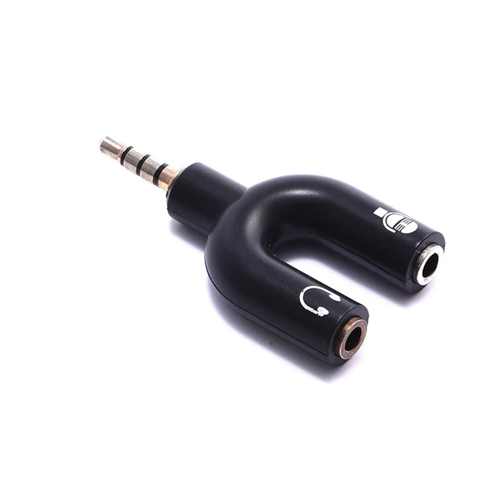 2 قطعة 3.5 مللي متر Y الفاصل كابل رئيس محول صوت ل المزدوج أنثى جاك ستيريو محول الثقيلة الأسلاك النحاسية سليم التوصيل المحمولة