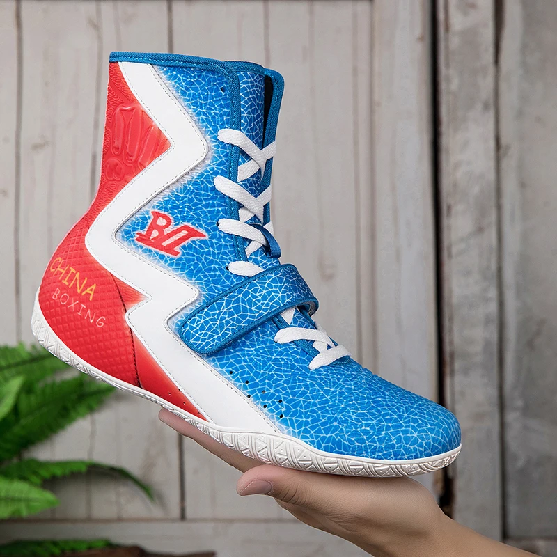 Original Brand Professional Wrestling Sneakers Top Quality Wearable Competition Sport Fighting Shoe Indoor Boxing Fighting Boots