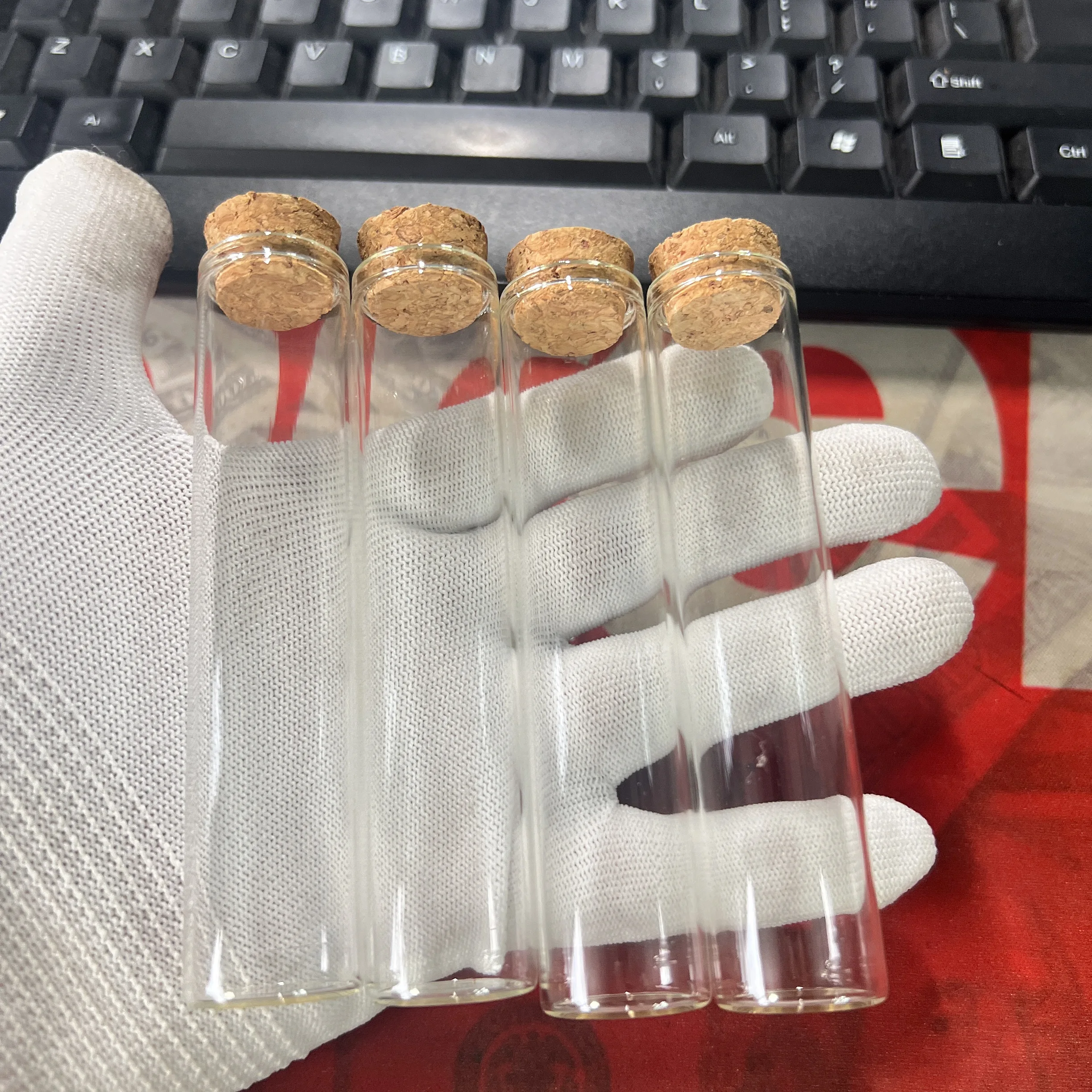 50 pcs Christmas Glass Bottle - Glass Container Set recension och pris