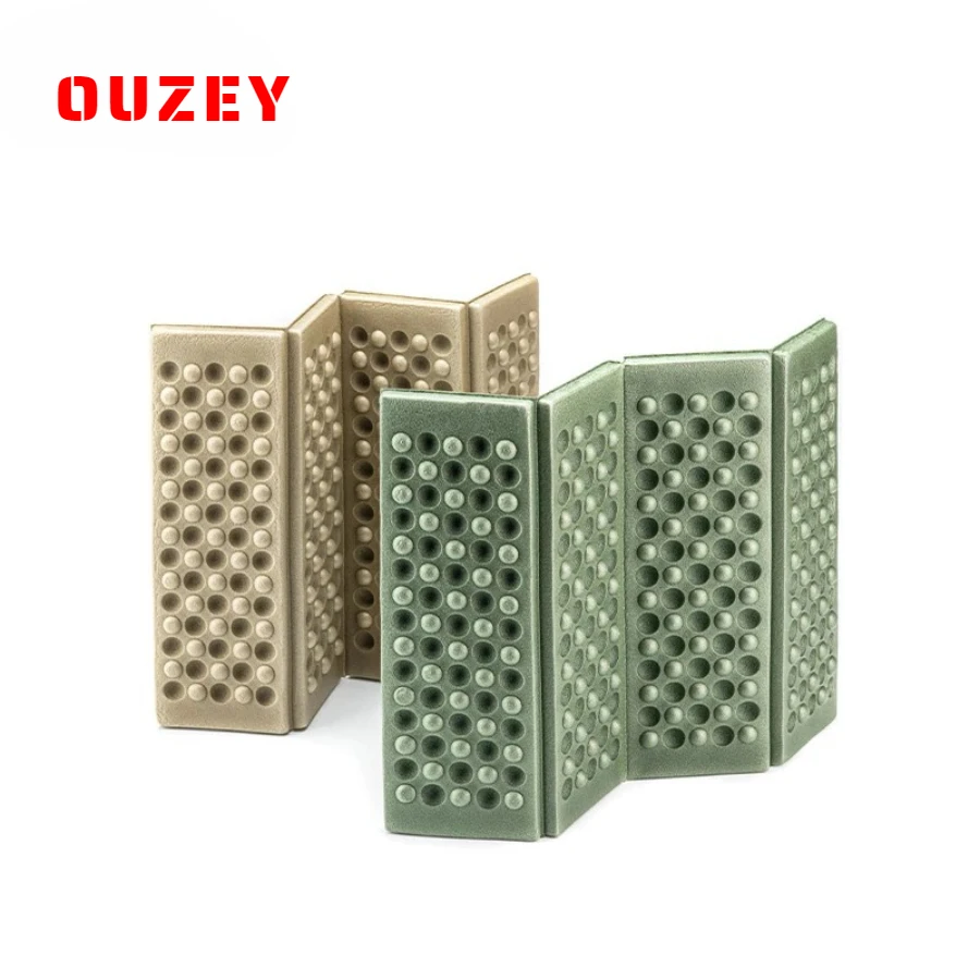 

OUZEY Camping Mat Ultralight Folding Mini Mat Portable Foldable Picnic Pad Tent Sleeping Pad Outdoor Hiking Beach Mat