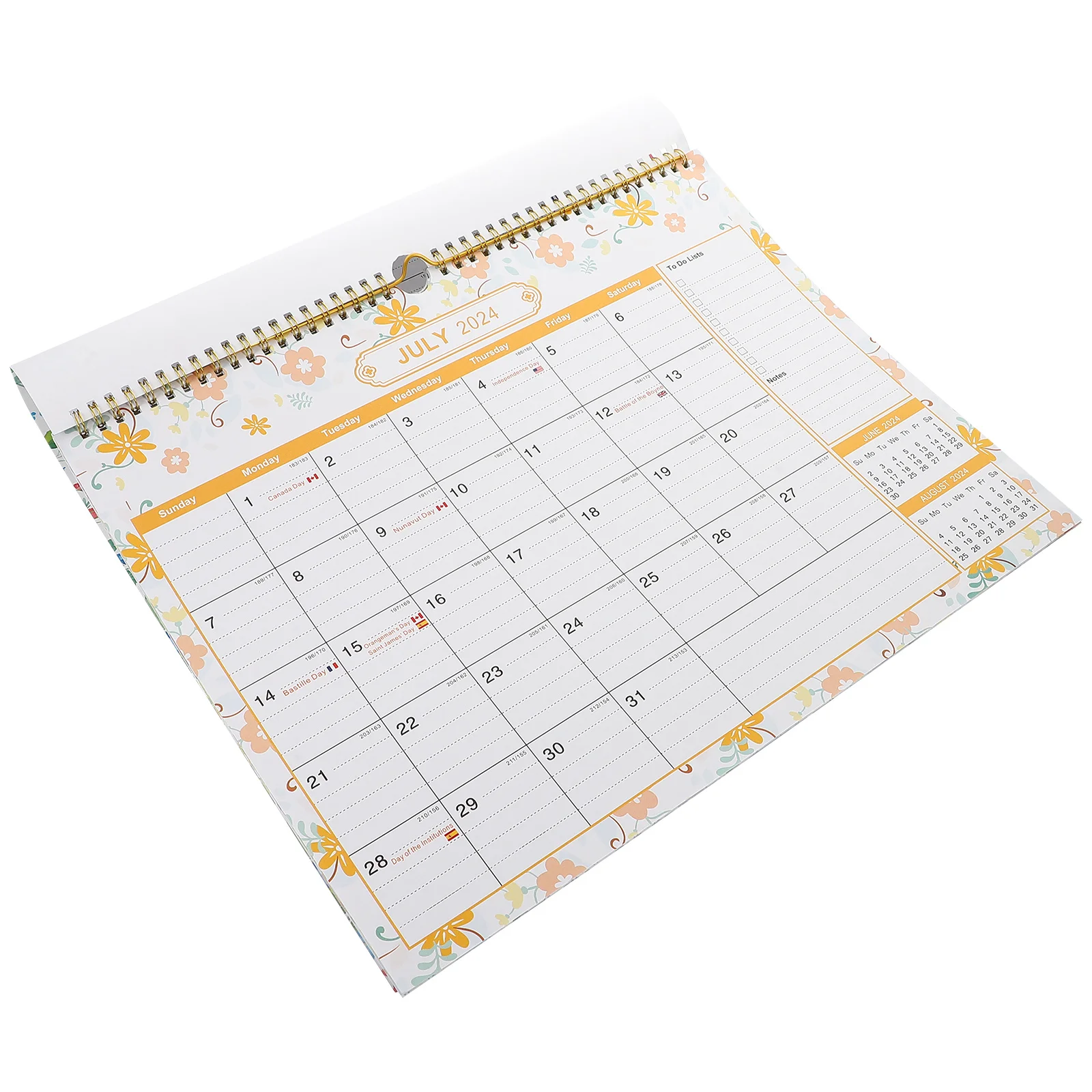 

Sturdy Tearable English Countdown Calendar Creative Hanging Hole Design Clear Printing Blank Space 2024 2025 Home Office