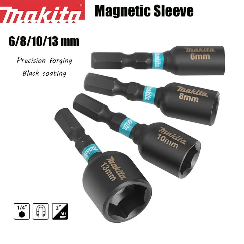 Makita Self-tapping Socket Electric Wrench Screwdriver Strong Magnetic Sleeve Set E-08800 E-08816 E-08822 E-08838