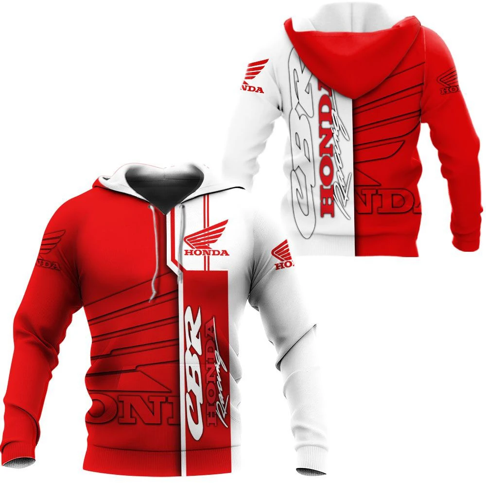 Honda Racing Hoodie Fashion 3D Printing Fashion Men's Hoodie Outdoor Sports Leisure Hoodie Honda Motorcycle Hoodie