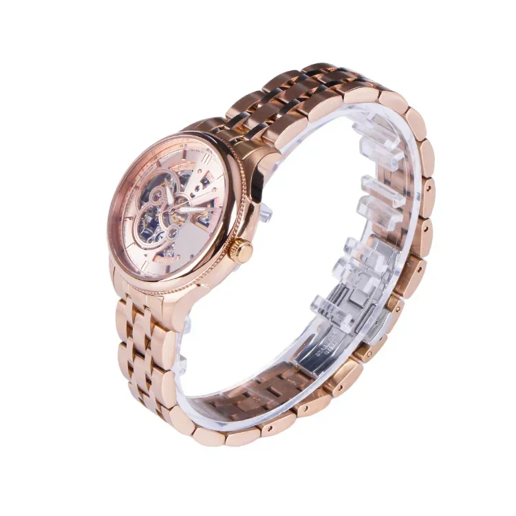 

Rose Gold Case Men Watch Waterproof Rose Gold Dial Relojes Hombre Custom Mechanical Watch