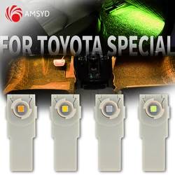 2PCS Interior Footwell LED Light for Toyota Camry Corolla RAV4 Crown Lexus accessories glovebox Decorative Illuminator Connector