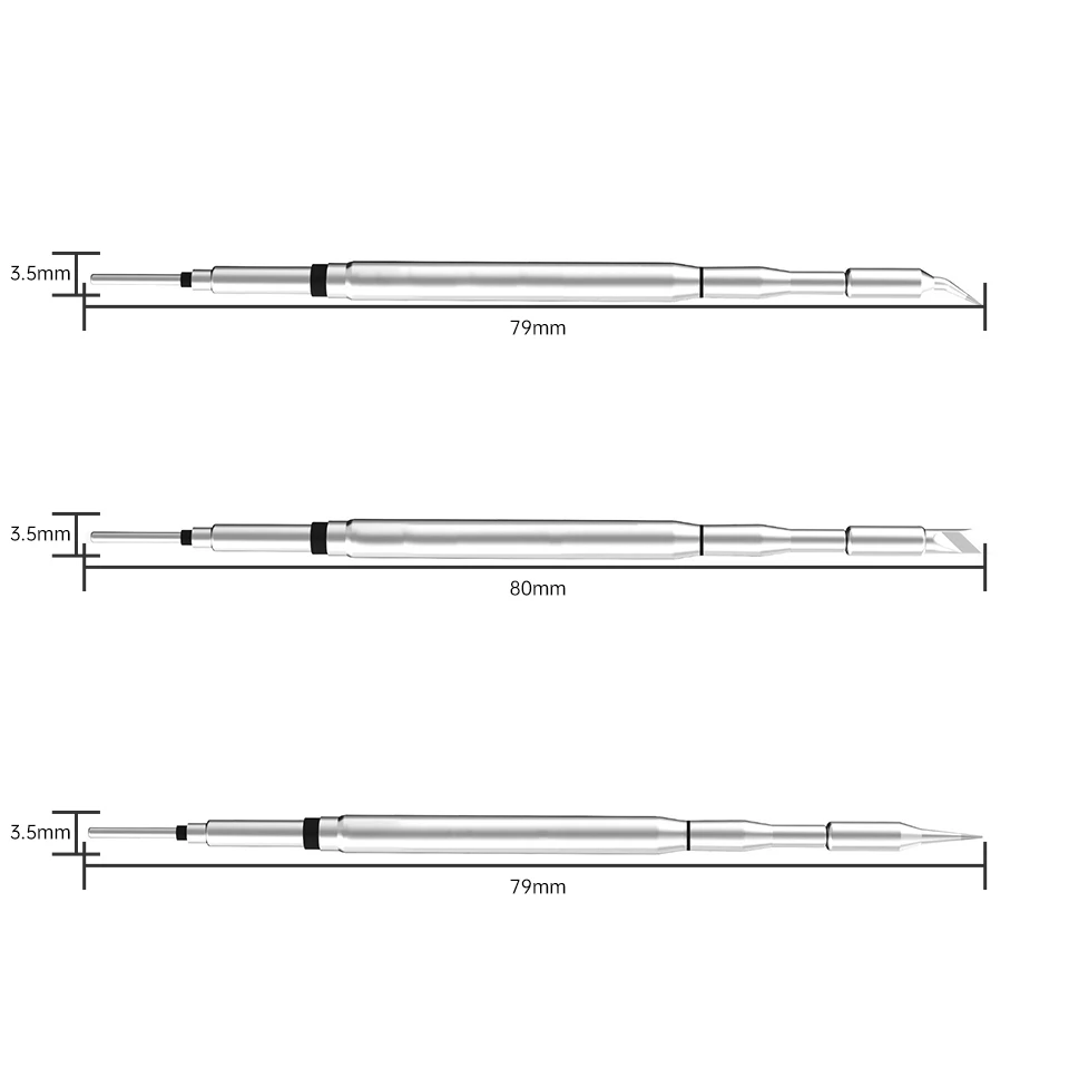 Imagem -06 - Bakon C210 Pontas de Solda para a Estação de Solda Aquecimento Rápido Fácil Substituir Cabeça de Ferro de Solda Bk950d Bk969c Bk999n