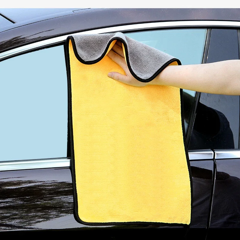 20/1PC Double Sided Microfiber Cloths Super Absorbent Car Washing Drying Cleaning Towels Auto Detailing Polishing Rag Clean Tool