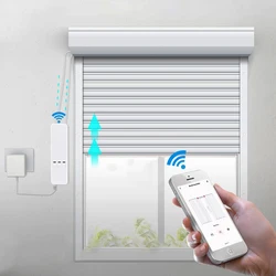 Tuya Smart Home WiFi zigbee Remote Control Shade Shutter Zebra Chain Roller Motor Solar Panel Alexa Smart Curtain Blinds Window