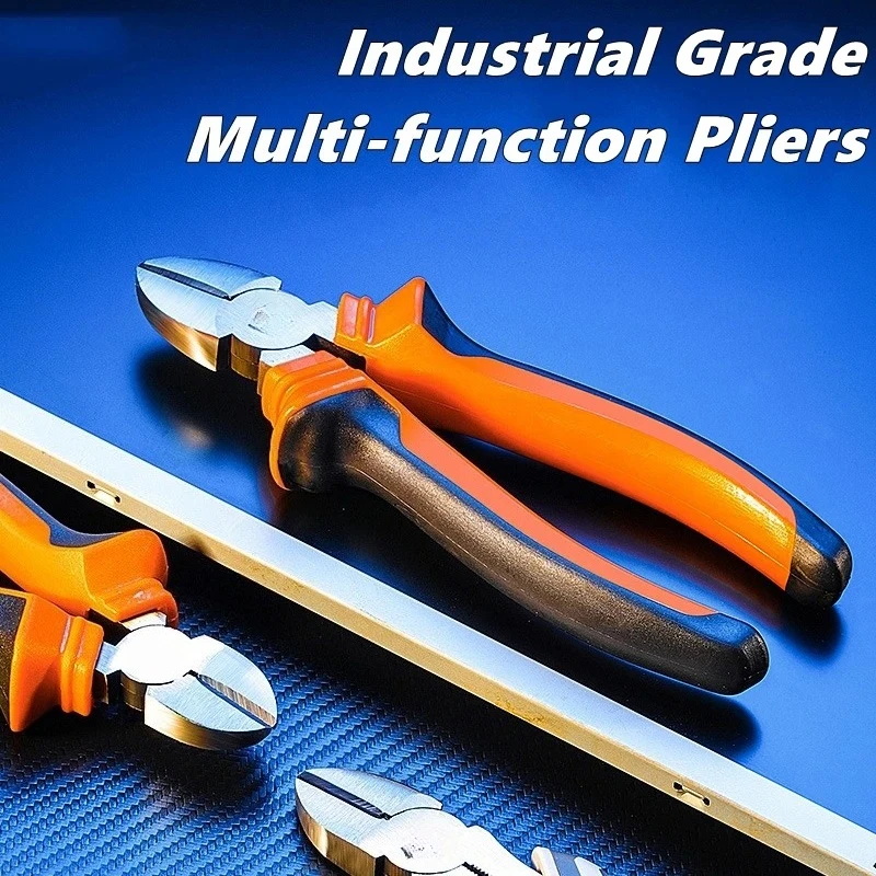 

Набор плоскогубцев для зачистки проводов с большим отверстием, инструмент для электрика 6/8 дюйма с заостренным и диагональным носом для дома