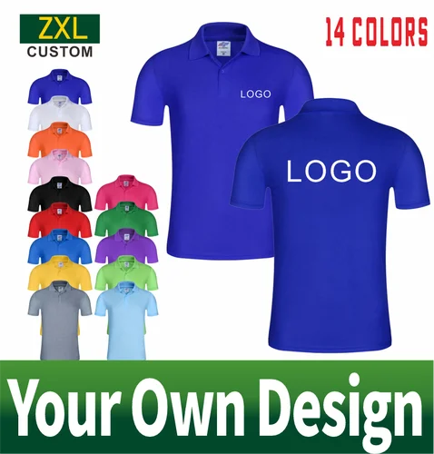 Imagen 2 del producto Polo informal barato de verano, logotipo del grupo de empresa Personal, bordado con estampado personalizado, polo transpirable personalizado para hombres y mujeres