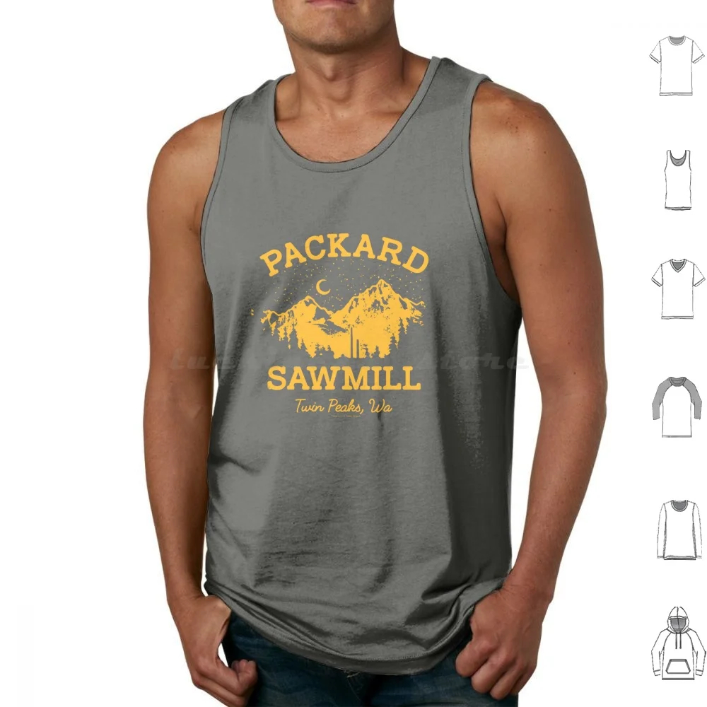 Twin Peaks Packard Retro Vista Logo Tank Tops Print Cotton Packard Vintage Car Automobile Studebaker Jay Bauman