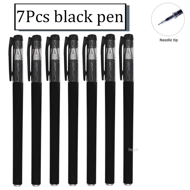 Gel Stift Set Schule Liefert Schwarz Blau Rot Tinte Farbe 0,5mm Kugelschreiber Kawaii Stift Schreiben Werkzeug Schule Büro schreibwaren