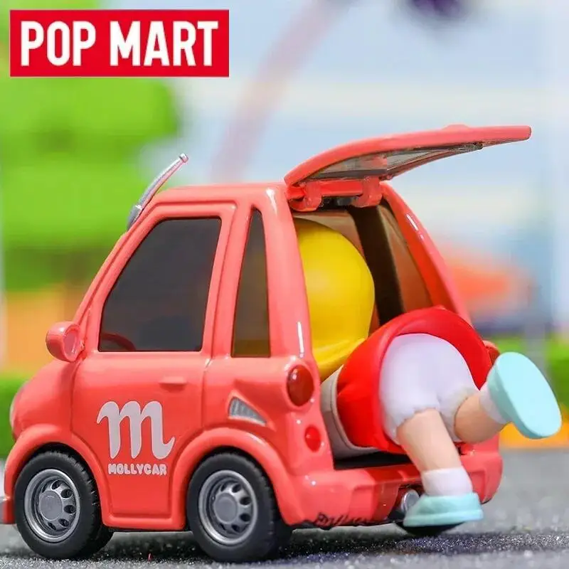 

POP MART Molly Car Series Mystery Box Аниме ПВХ 100% оригинальная фигурка Коллекция Модель Настольные украшения Куклы Игрушки