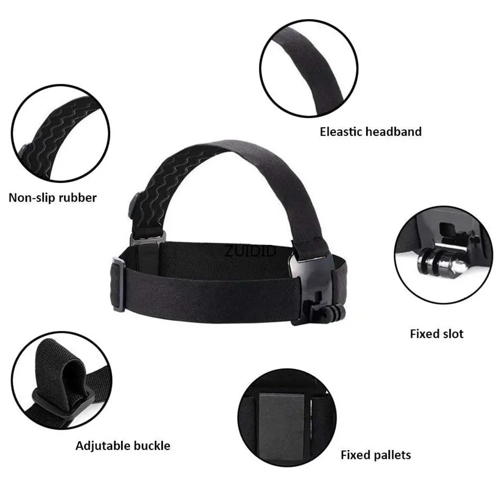 Chest Strap Head Strap Belt For GoPro Hero 12 11 10 9 8 Black Xiaomi Yi 4K Sjcam Sj4000 Insta360 Action Camera Accessories Mount