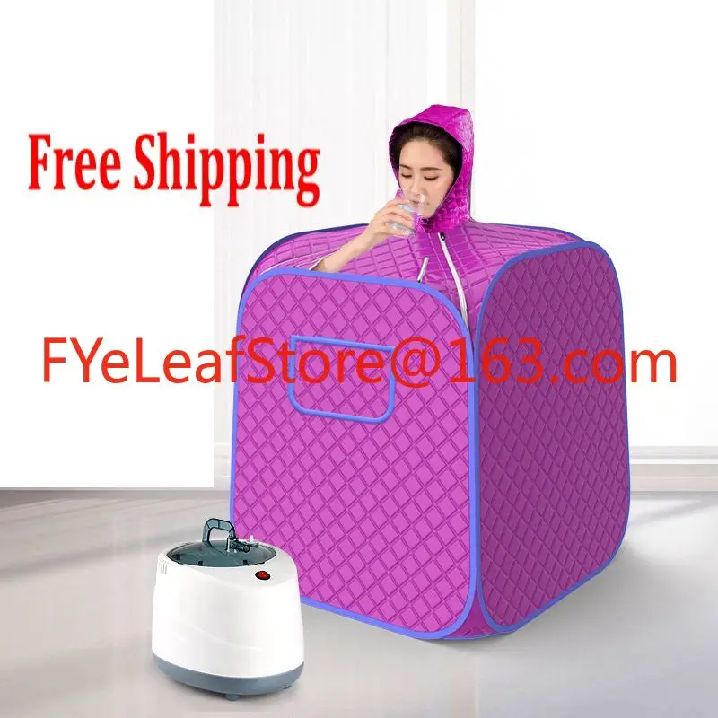 Healthy Steam Sauna Portable Spa Room Home Beneficial Full Body Slimming Folding Detox Therapy Steaming Sauna Cabin 2 person