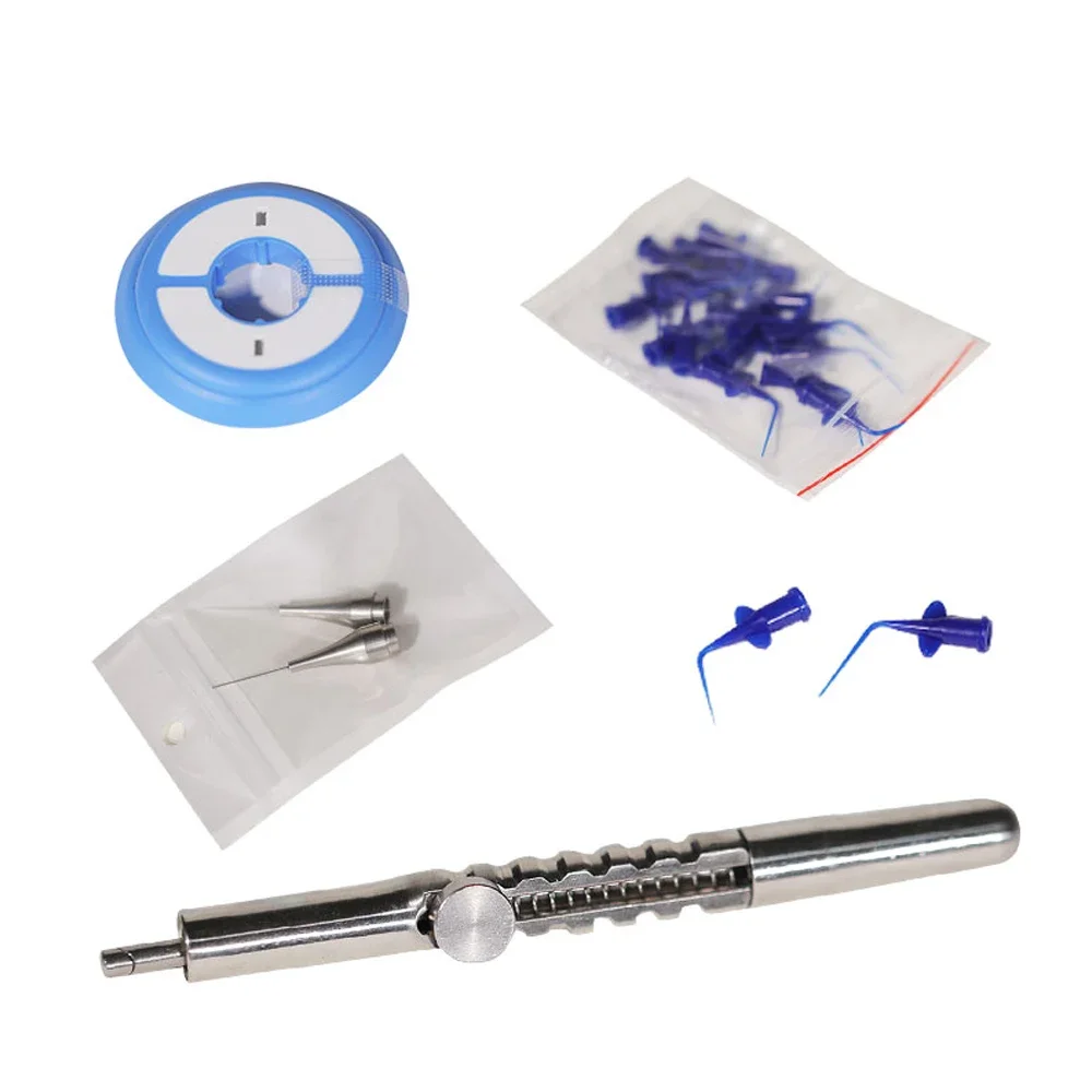 1 Set Dental Root Canal File Restoration and Extractor Holder Dentist Instrument Tools Endo Endodontic Treatment System Kit