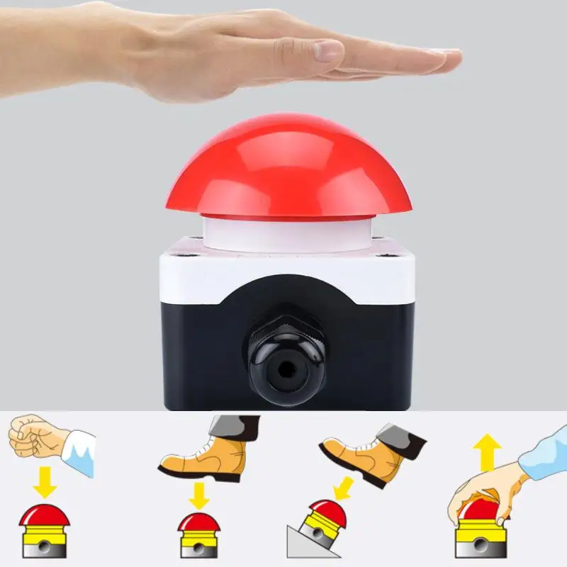 

IP67 Waterproof Pedal Switch - Self Reset & Locked, NO/NC, /, As Emergency Stop Button For Contactor