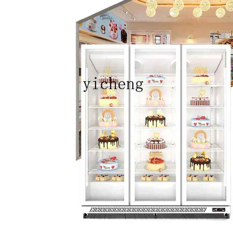 

Cake Preservation Cabinet Dessert Storage Food in Refrigerator Commercial Baking Air Cooling Frostless Vertical