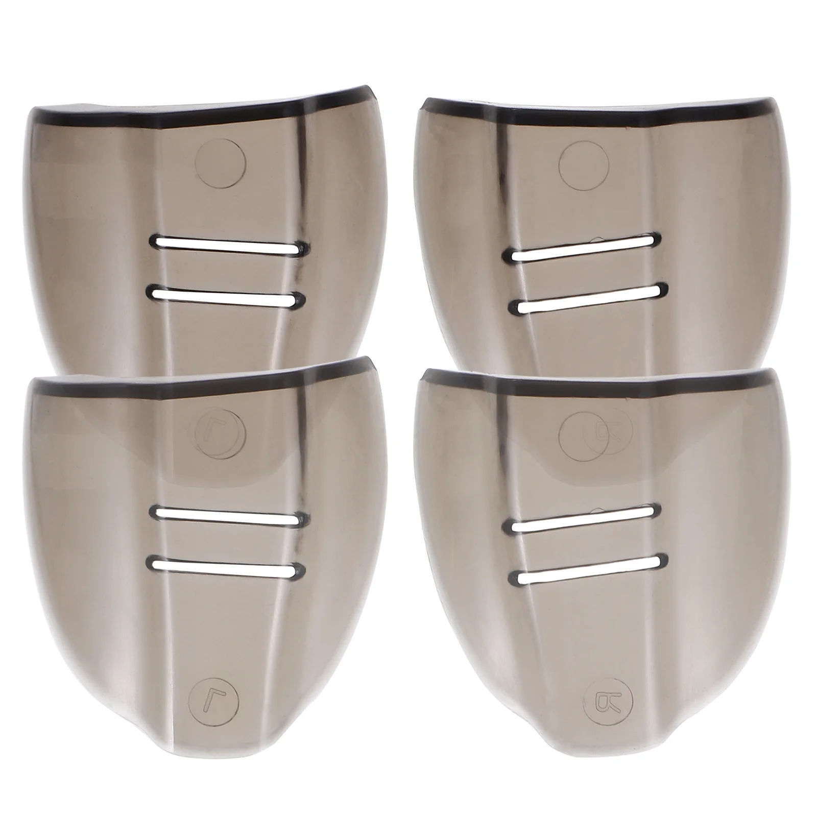 Protector de gafas para alas, refugio Protector, color marrón oscuro, 2 pares