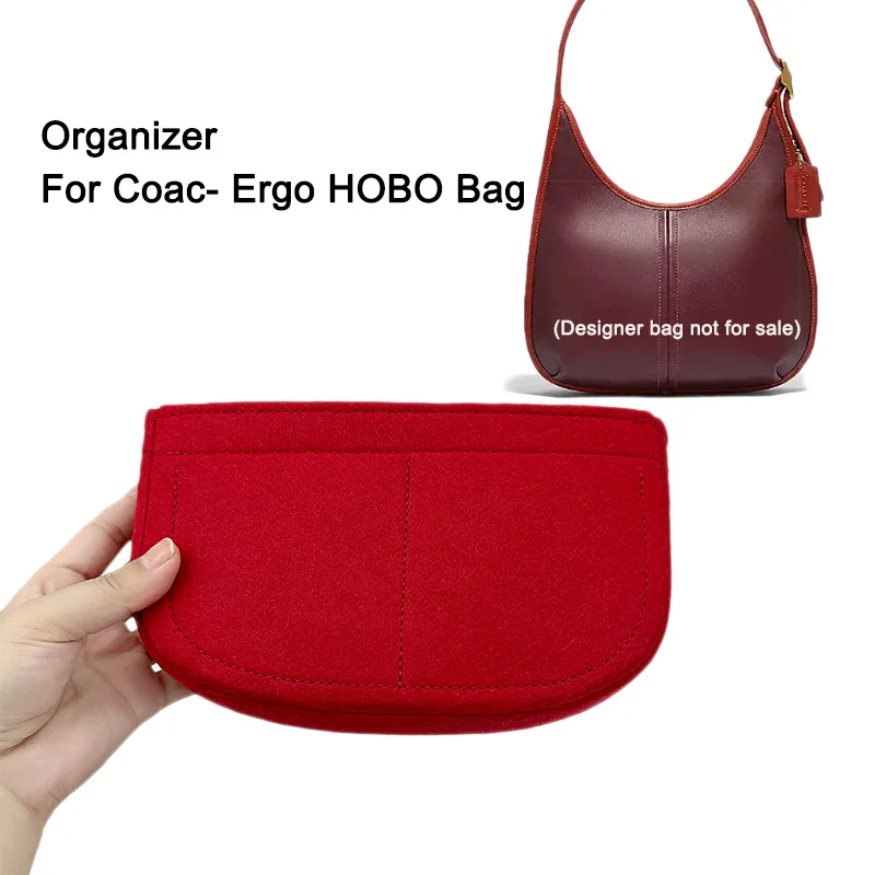 Organizador de monedero con inserto apto para bolso de hombro Vintage Coa Ch Ergo, bolsillo hobo con cremallera, forro de bolsa interior