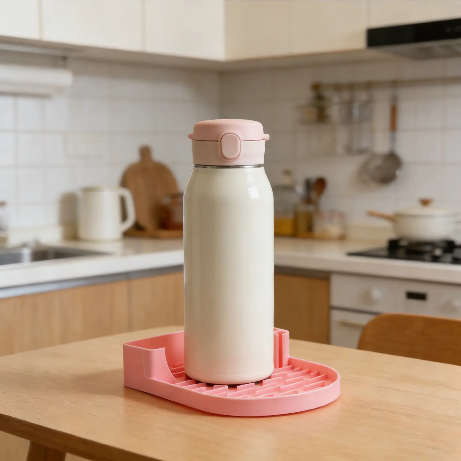 Silicone Bottle Drying Rack for Water Bottles Cups Tumblers Fast Drain Antislip Portable Compact Small Drying Rack for Kitchen