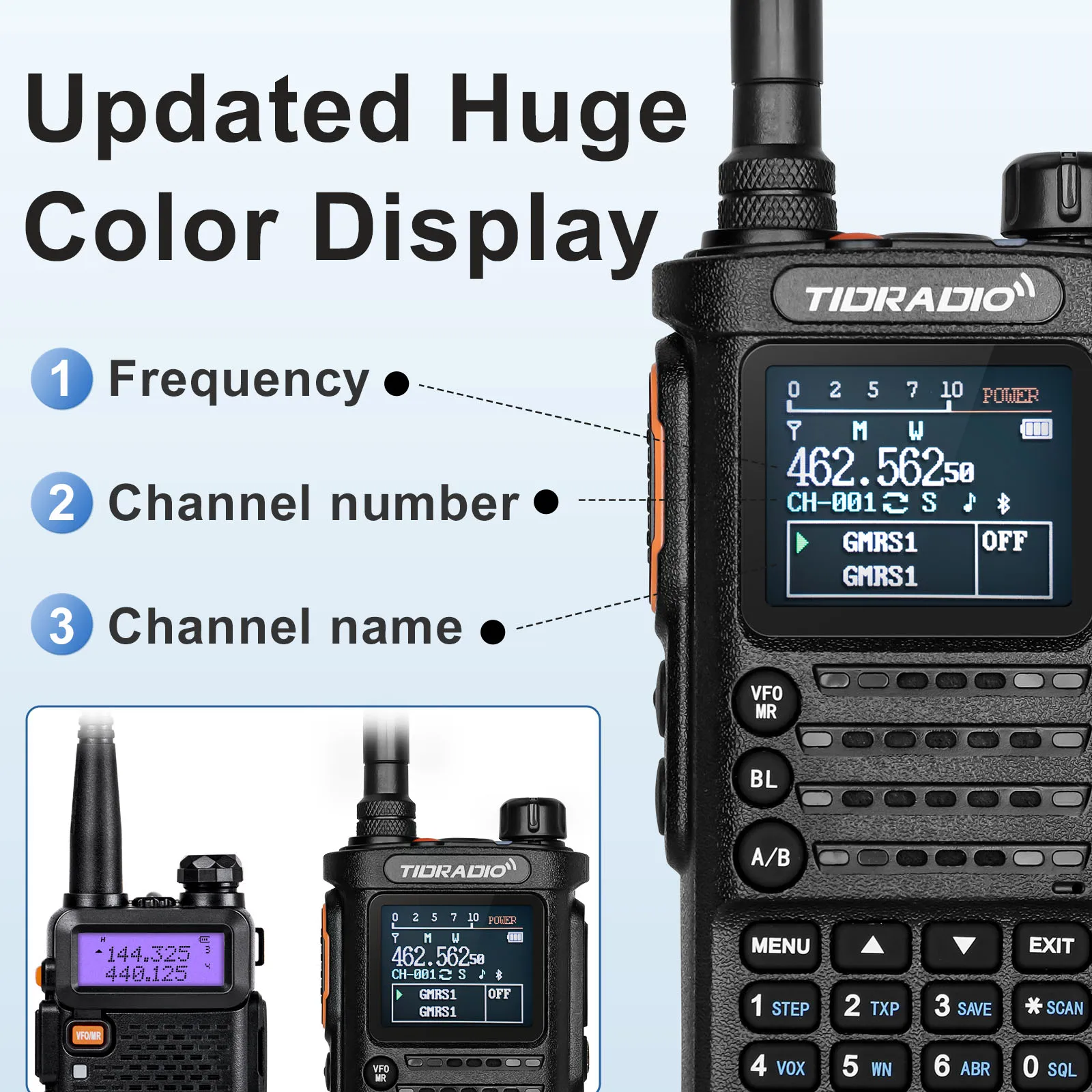 Imagem -04 - Didradio td h8 10w Profissão Walkie Talkie Rádio de Emergência de Longo Alcance Presunto fm Portátil Receptor de Rádio em Dois Sentidos Conjunto sem Fio