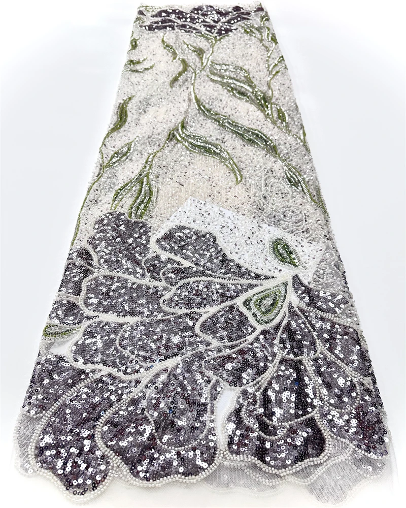 Rede bordada artesanal de luxo, renda frisada, elegância, charme exclusivo, tecido de qualidade para fabricação de vestido de casamento feminino