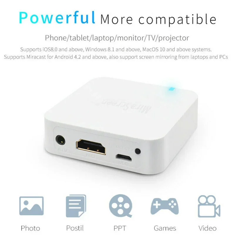 Auto Miracast z wyświetlaczem WiFi lustro Link Box Adapter MiraScreen X7 Media ekran DLNA Airplay klucz lustrzany dla Android iOS