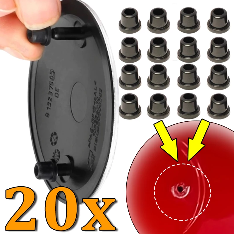 2/20PCS Car Logo Hole Plug for BMW E32-E90 Series M3 M5 Hood Logo Hole Plug Emblem Holder Trunk Emblem Grommet Clips Cars Part
