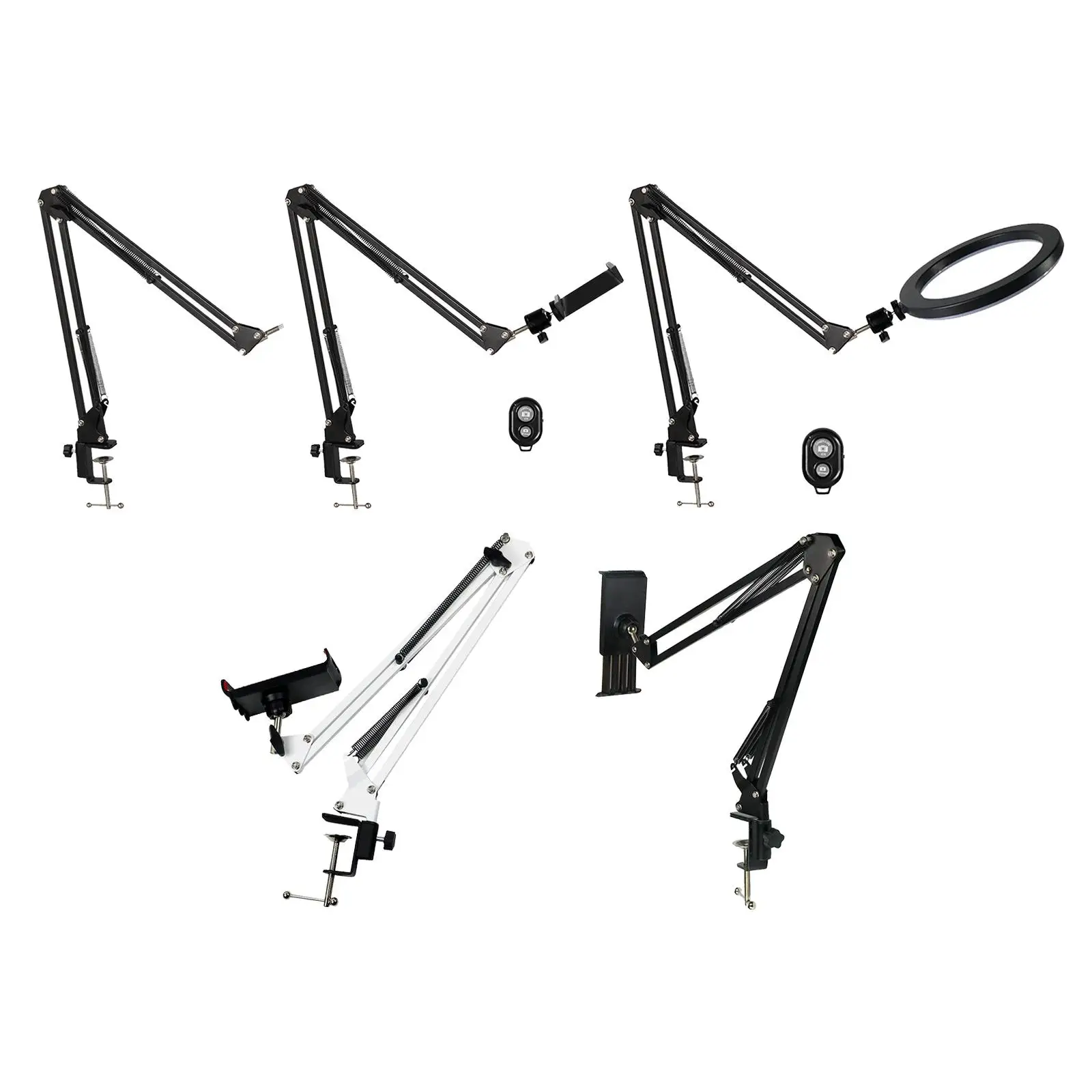 Cell Phone Holder Adjustable Overhead Stand Articulating Arm for Baking