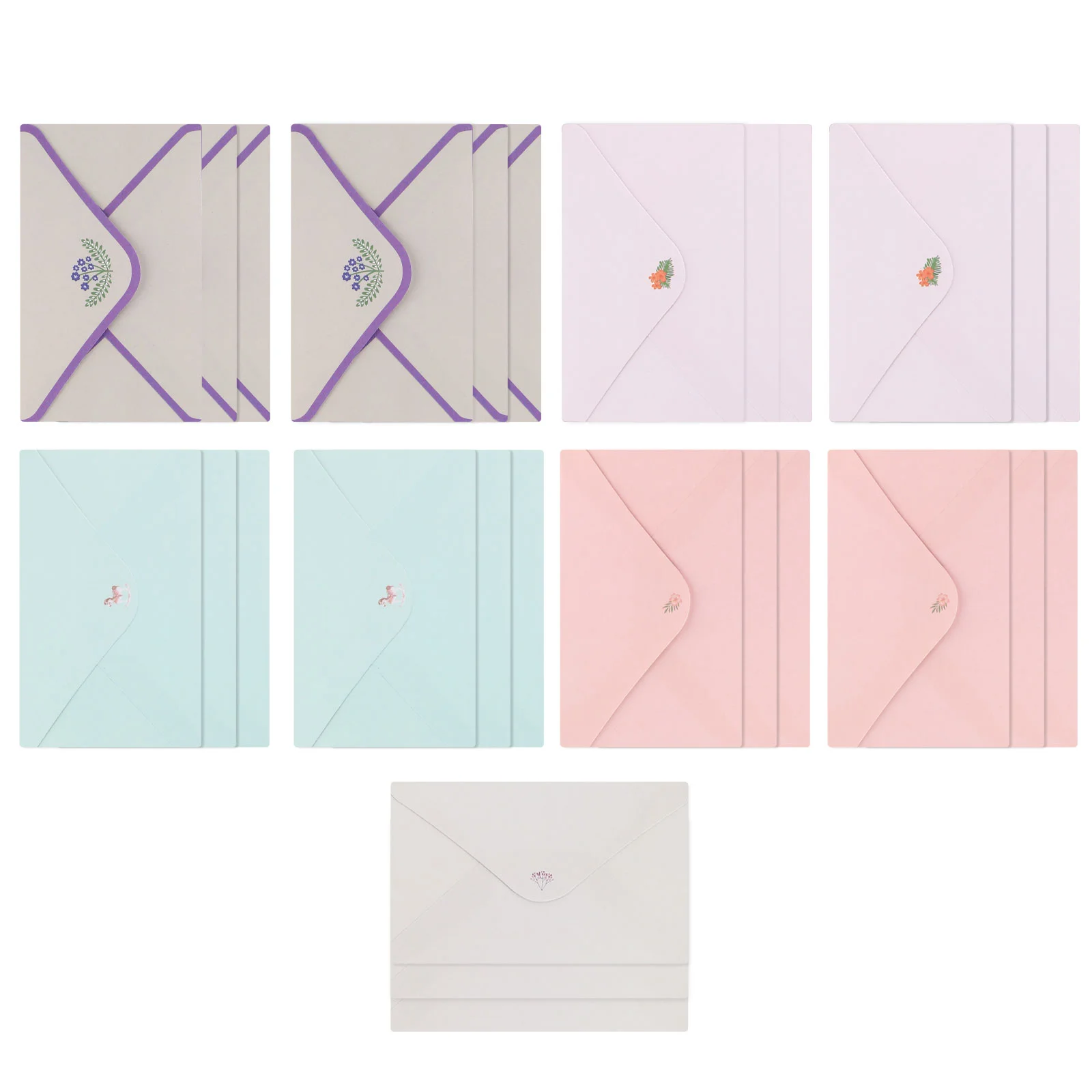 

45pcs Lovely Writing Stationery Paper Creative A5 Letter Paper Envelopes Set envelope paper letter writing paper