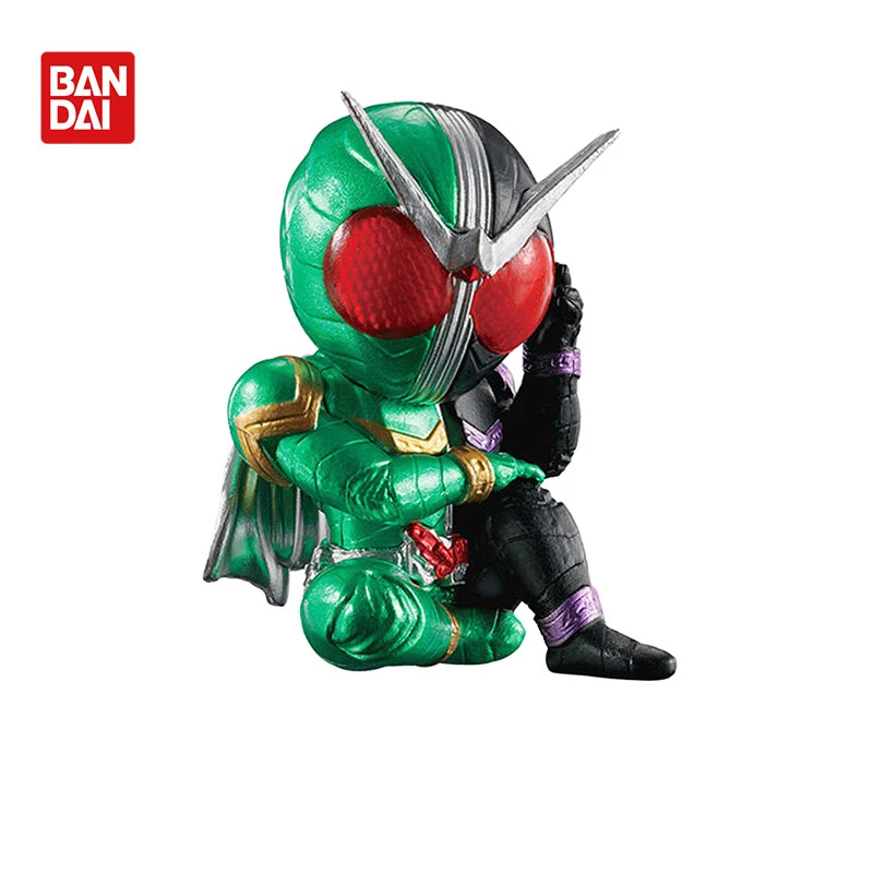 ของเล่นสะสมจากอนิเมะ Kamen Rider ของแท้จาก BANDAI รุ่น Kuuga, W, Decade, Fourze แบบกาชาปอง ฟิกเกอร์โมเดลแอคชั่น