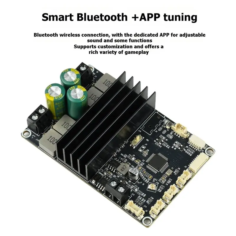 B27B Bluetooth Power Amplifier Board Dual Channel 2X 100W Supports Custom Modification Some APP Tuning Functions