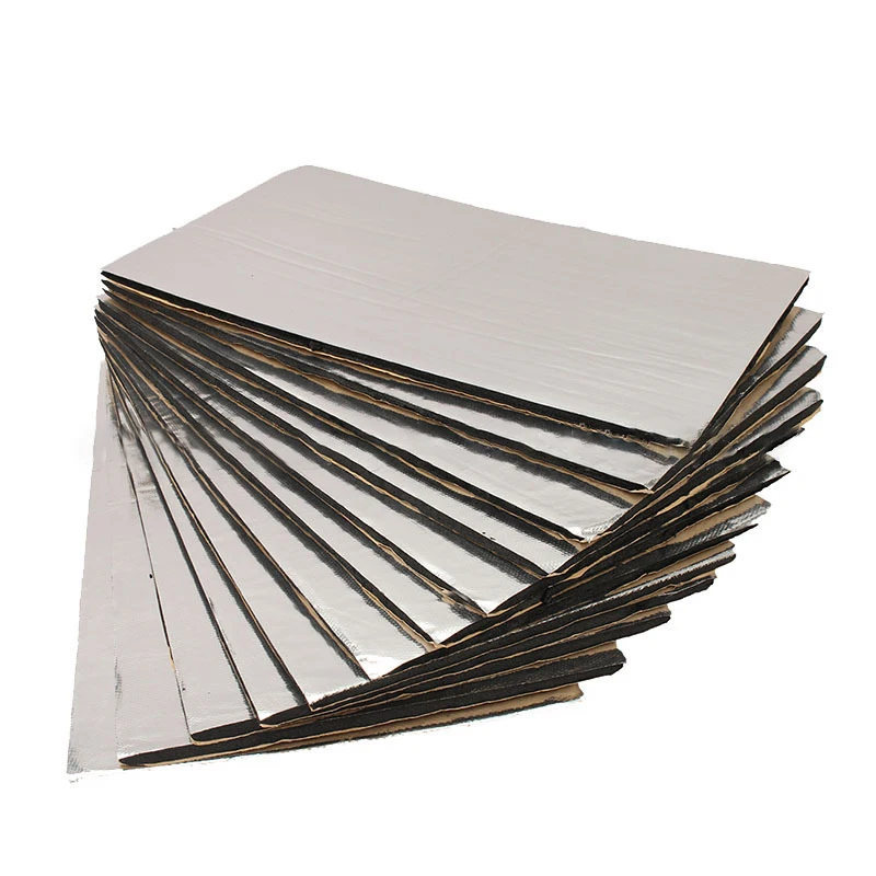 9/12/18pcs 50x30cm Car Sound Deadener Mat 5/7/10mm Noise Heat Deadening Soundproof Dampening Mat For Car Hood Engine Door