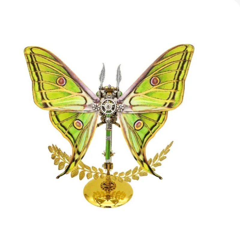 3d quebra-cabeça borboleta kits de modelo de construção de metal para crianças adultos mecânico punk insetos brinquedos diy montar brinquedo presente-150 peças