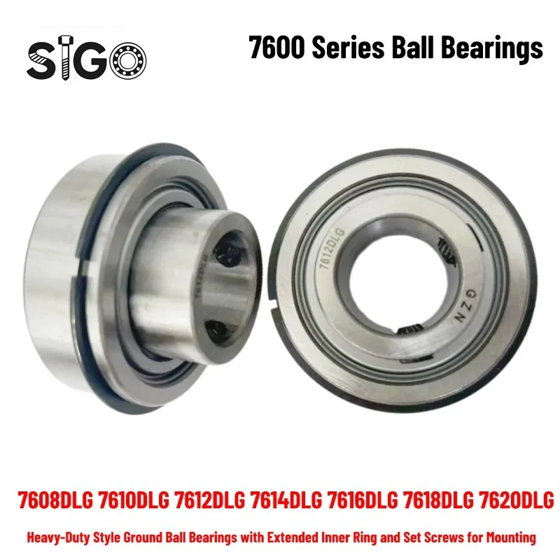 1PCS 7508DLG 7510DLG 7512DLG 7608 7610 7612 7618 DLG Single Row Ball Bearing Heavy Duty Double Sealed, Felt Seal Ball Bearings