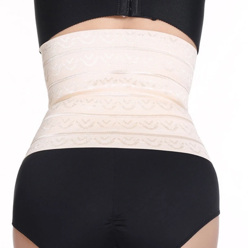 Cintura Trainer para as Mulheres Respirável Underbust Cintura Espartilhos Cincher Hourglass Shaper Do Corpo 3 Ganchos Tummy-Control Shapewear