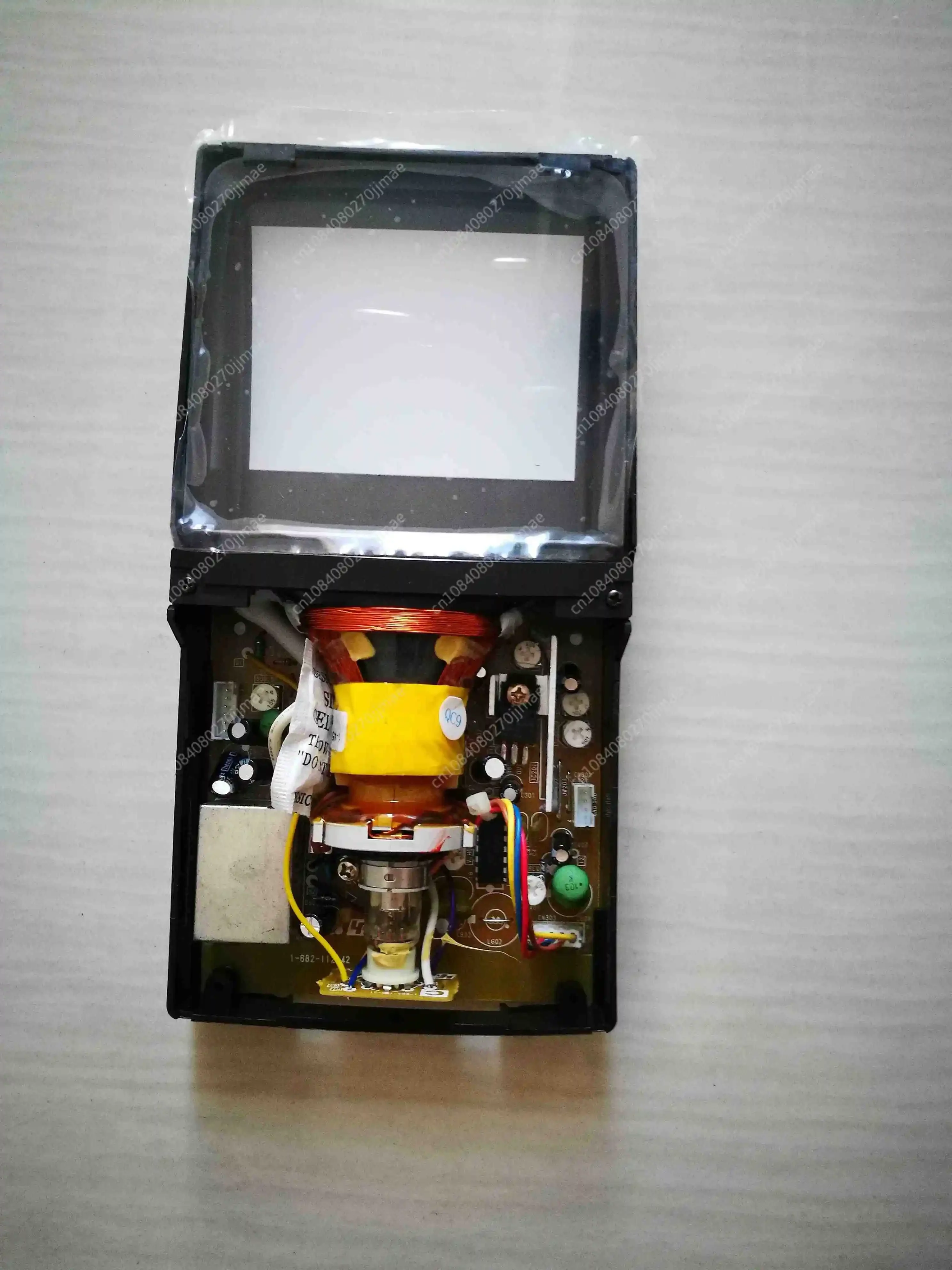 Tuya90% شاشة صغيرة جديدة 4 بوصة CRT باللونين الأبيض والأسود تدعم إدخال الفيديو 12V4W 4 بوصة صورة إلكترونية TubeAlexa Google Assist #1