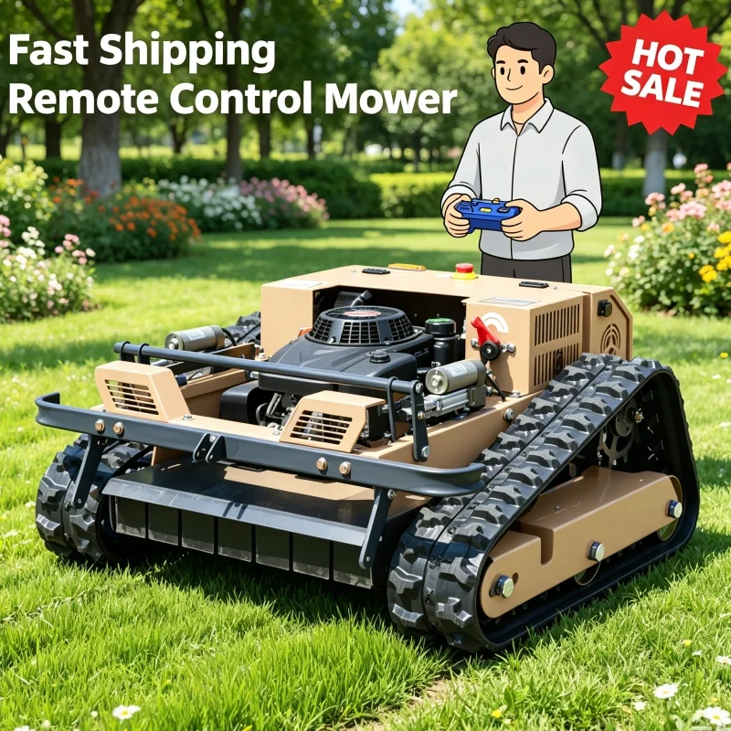 Customized Fast Shipment Remote Control Lawn Mower Zero Turn Lawn Mower Lawn Mower Robot Low Noise For Suburban Garden